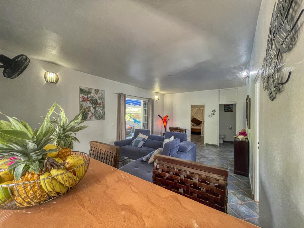 Location Villa Le Moule Guadeloupe__vue salon