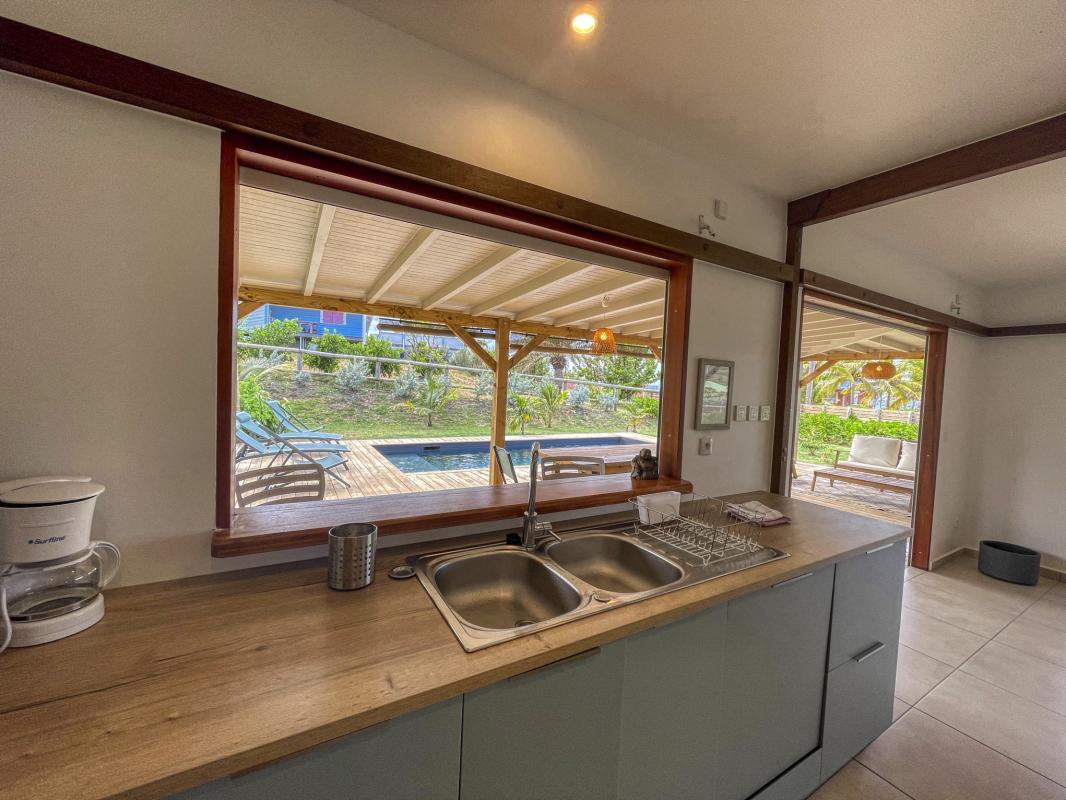 Location villa Le Moule Guadeloupe-cuisine