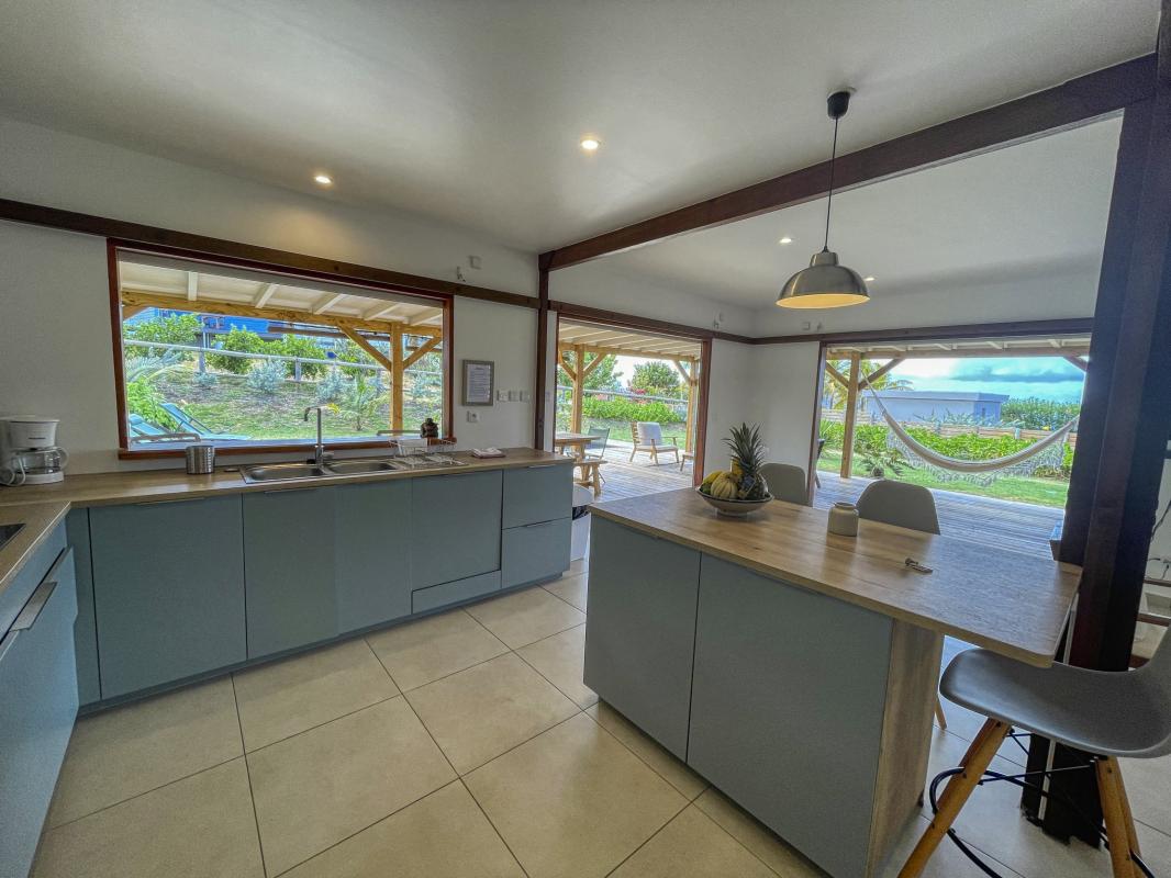 Location villa Le Moule Guadeloupe-cuisine