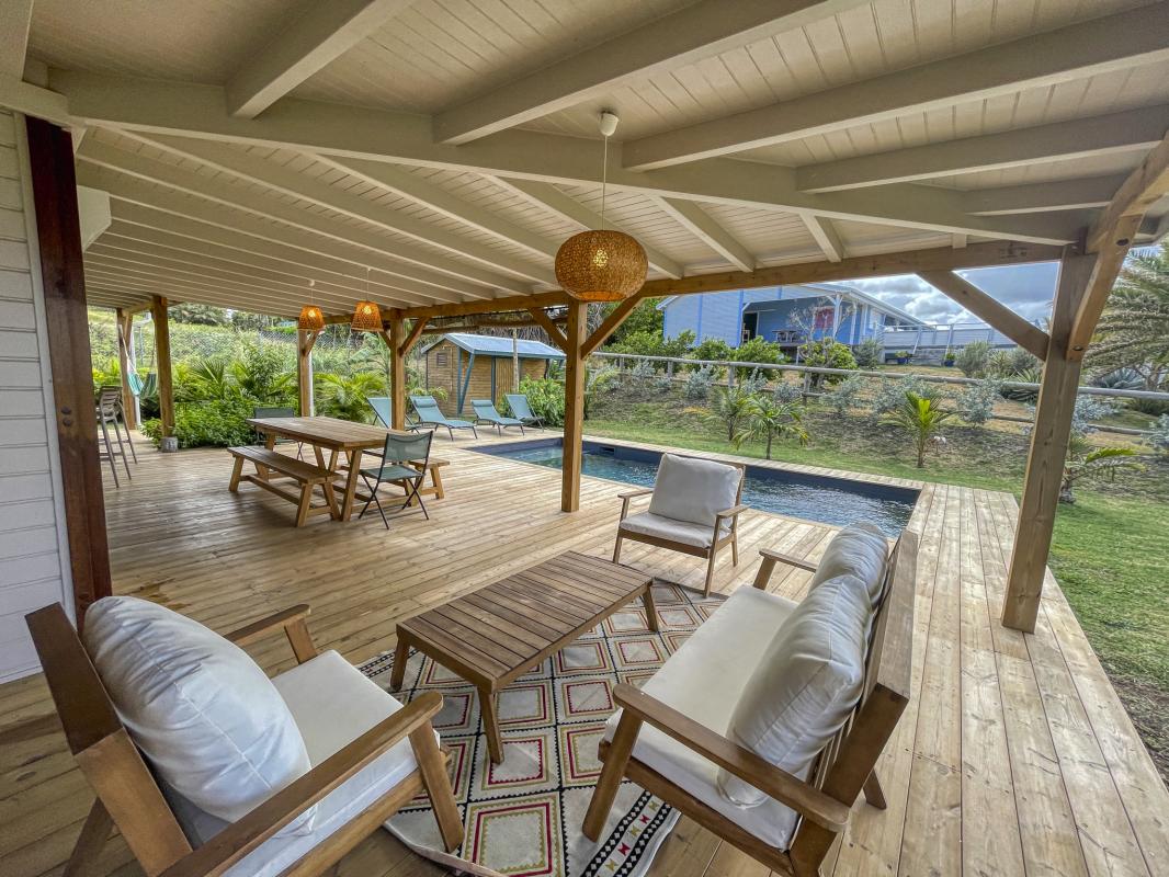 Location villa Le Moule Guadeloupe-terrasse