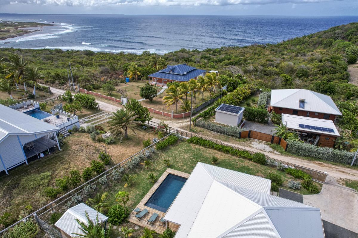Location villa Le Moule Guadeloupe-vue aérienne