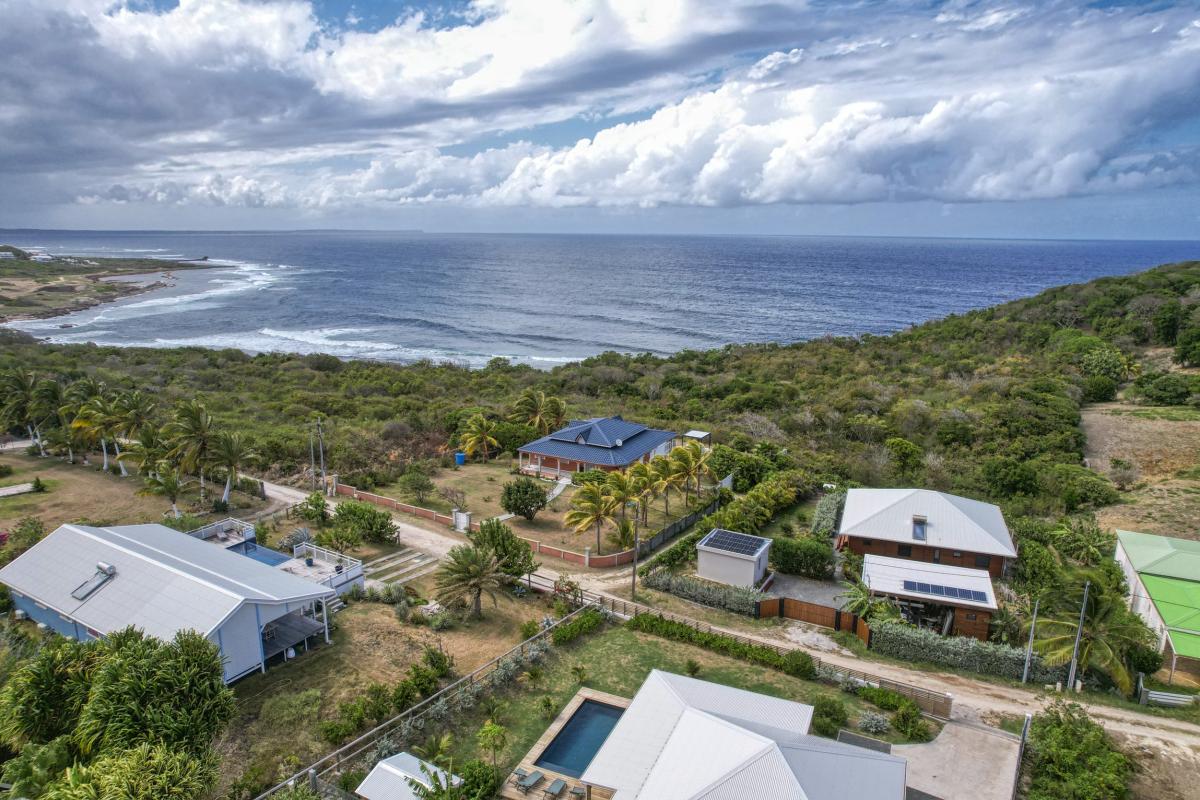 Location villa Le Moule Guadeloupe-vue aérienne