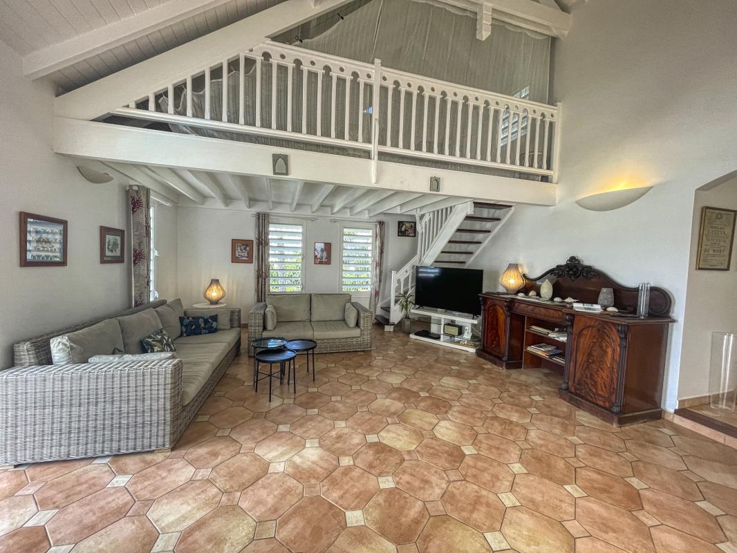 A louer villa vue mer le moule Guadeloupe-salon