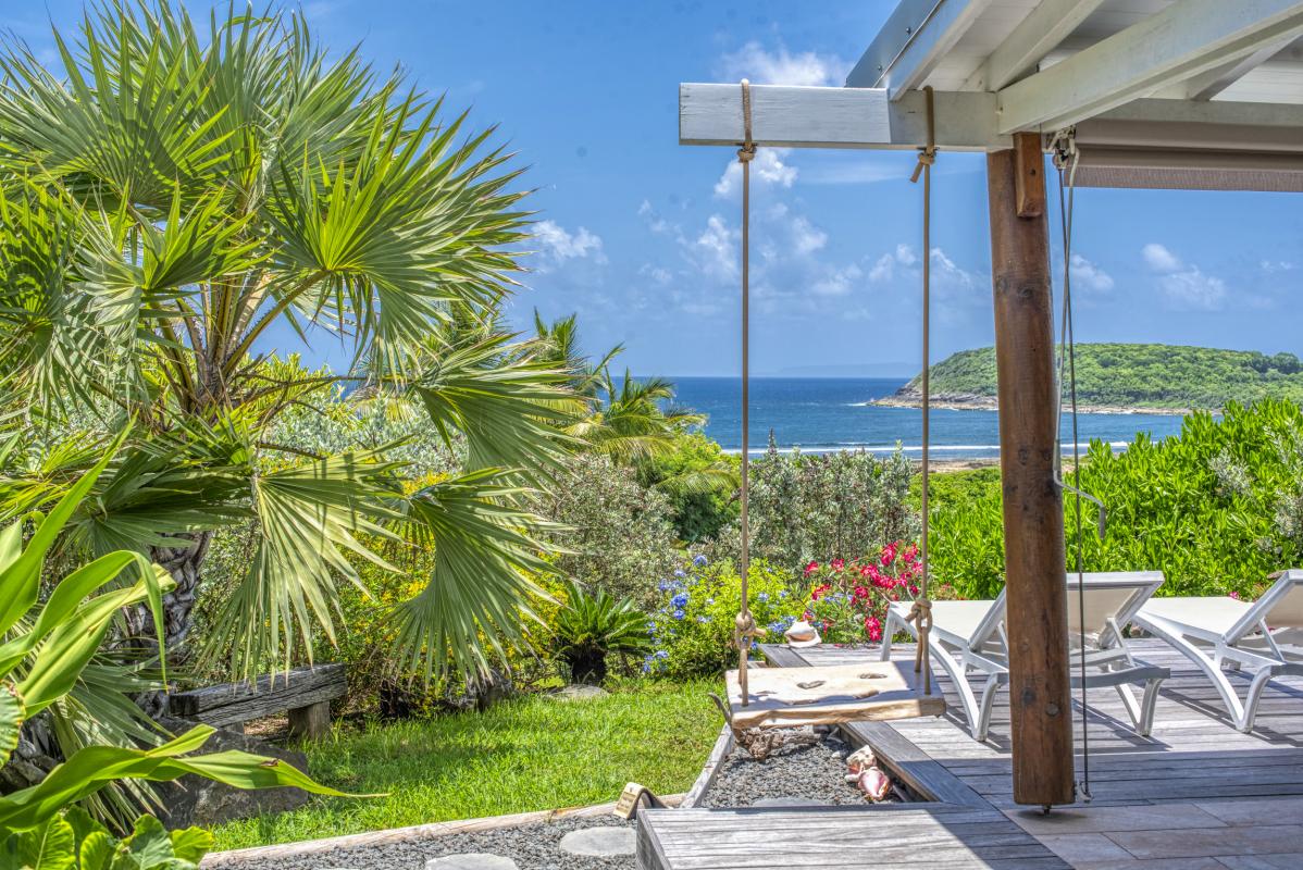 Location villa piscine accès et vue mer Le Moule Guadeloupe_vue mer