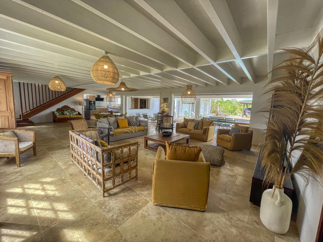 A louer villa 15 personnes Petit Bourg Guadeloupe Séjour