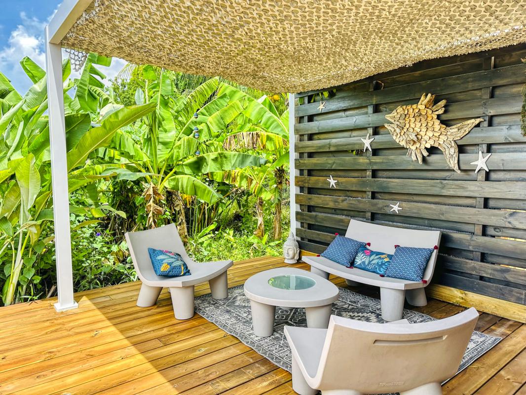 A louer villa 2 chambres Pointe Noire Guadeloupe_ Terrasse 