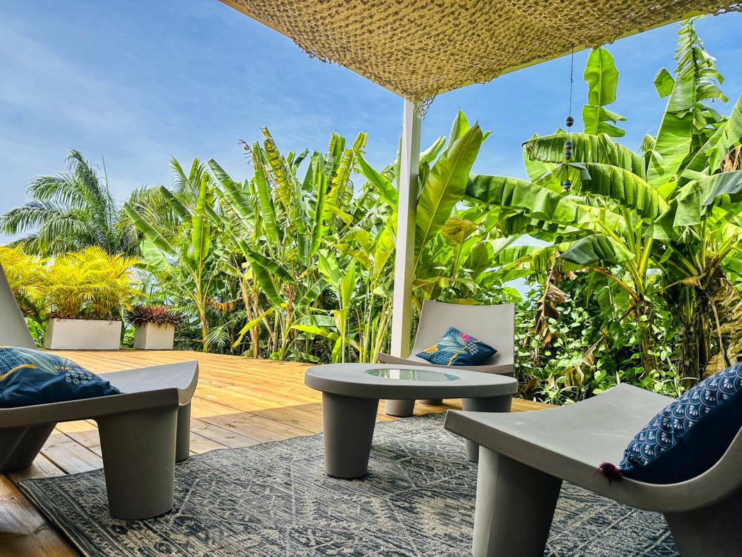 A louer villa 2 chambres Pointe Noire Guadeloupe_ Terrasse 