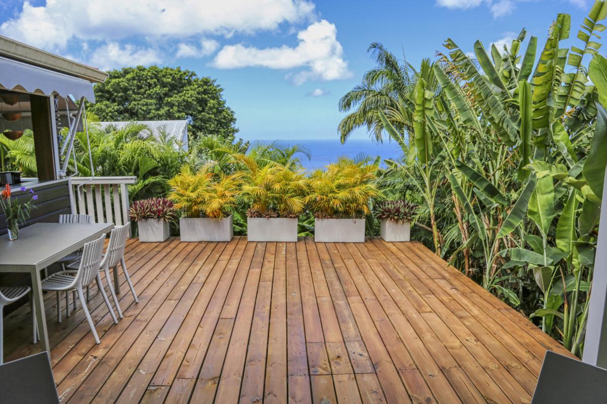 A louer villa 2 chambres Pointe Noire Guadeloupe_ Terrasse 