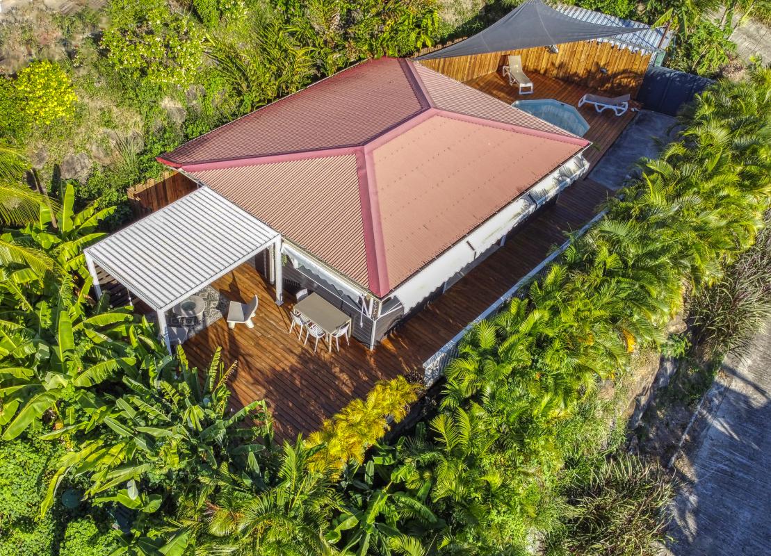 A louer villa 2 chambres Pointe Noire Guadeloupe_ Vue d'ensemble 