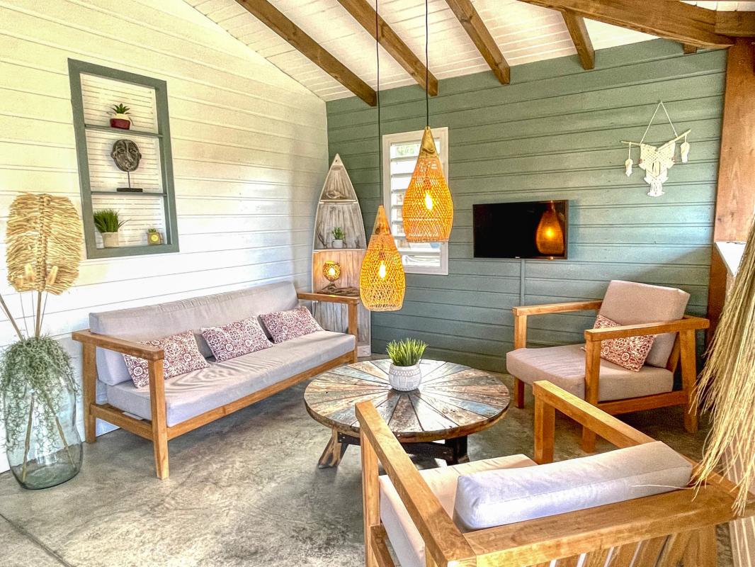 Location Villa Pointe Noire Guadeloupe- Salon 
