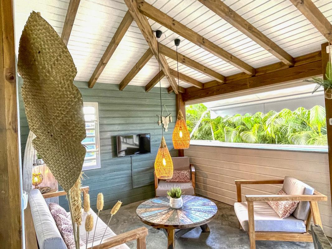 Location Villa Pointe Noire Guadeloupe- Salon 