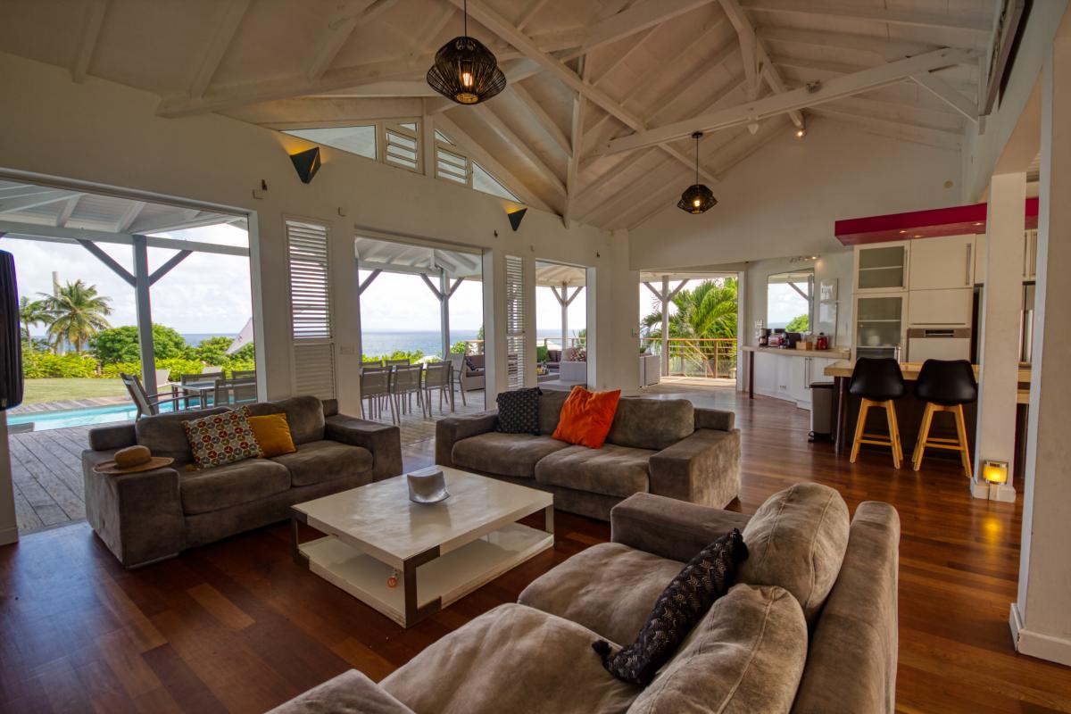 Villa de luxe vue mer avec piscine à Ste Anne en Guadeloupe 