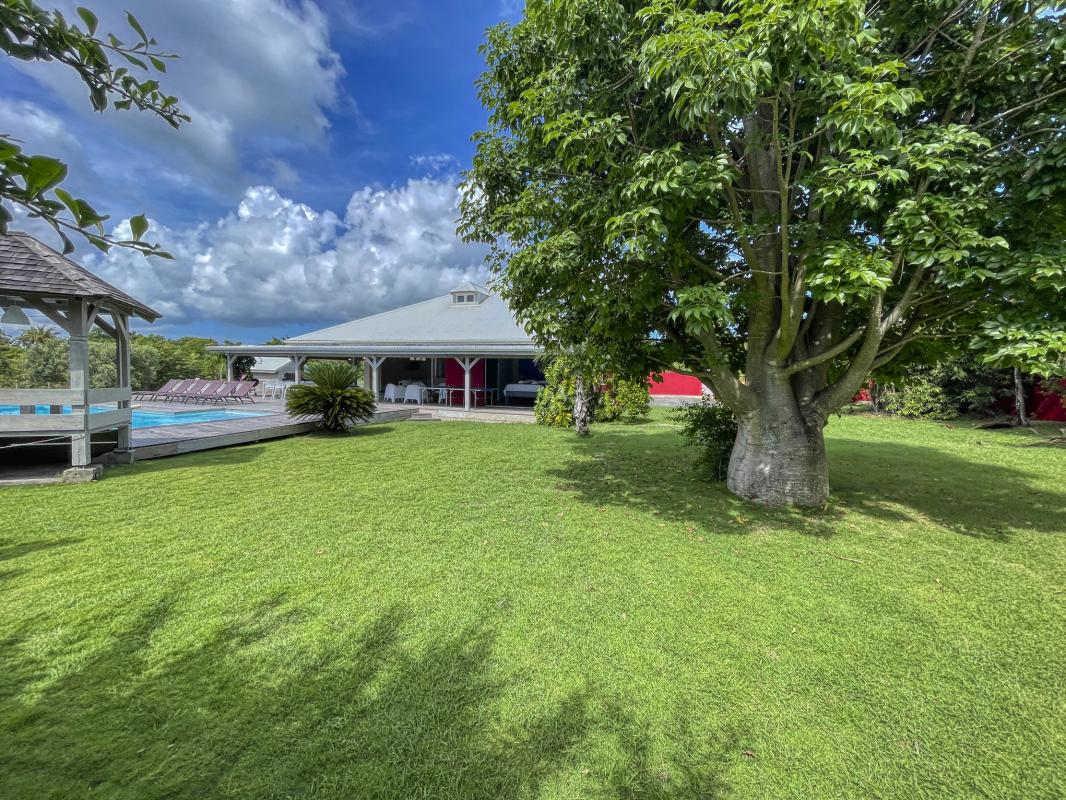 Location Villa Sainte Anne Guadeloupe__jardin devant suite