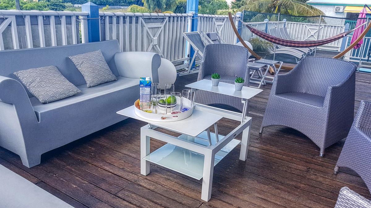 Location villa 4 chambres 10 personnes Guadeloupe sainte anne avec piscine