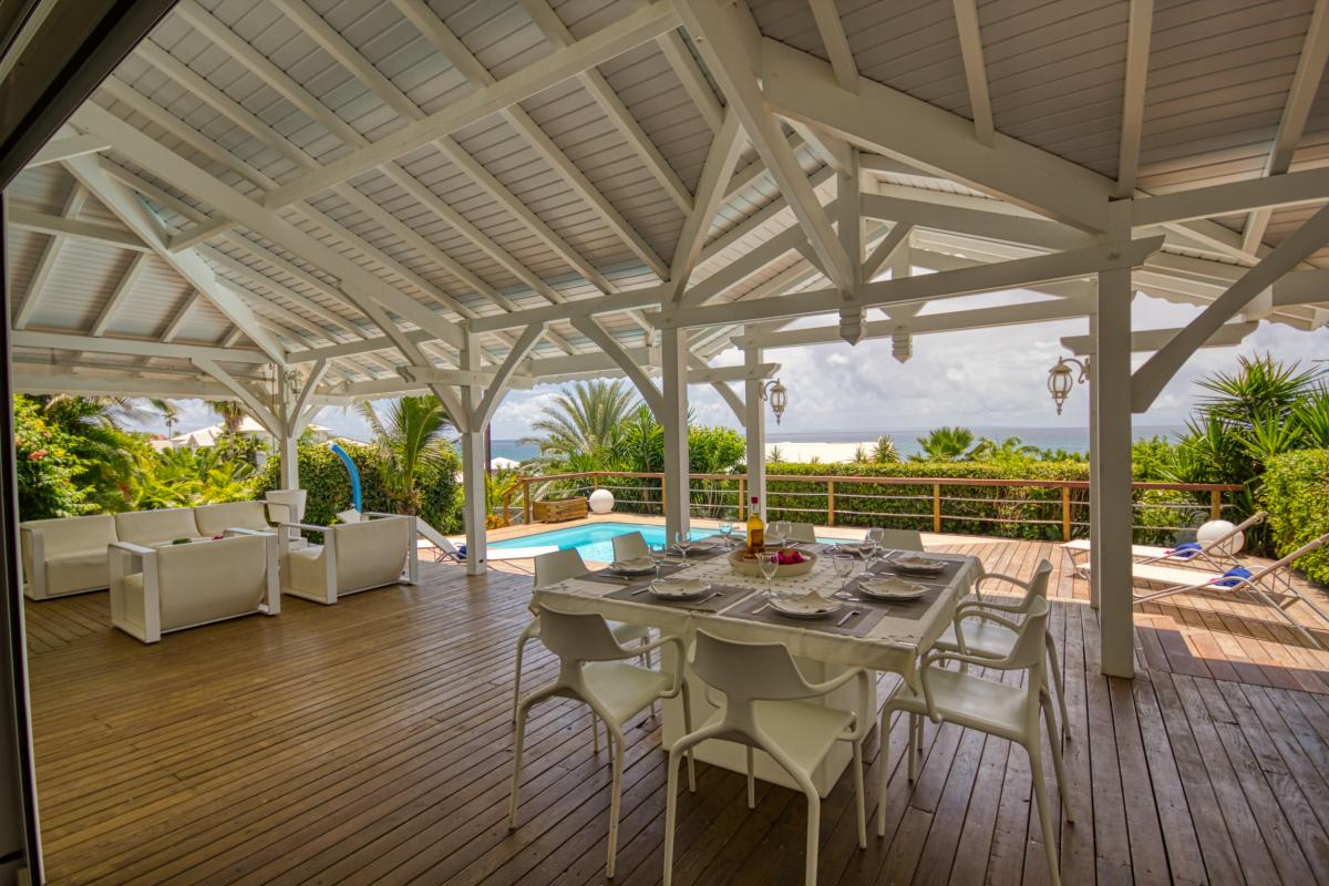 Location villa de standing 6 personnes Vue Mer Ste Anne St François Guadeloupe