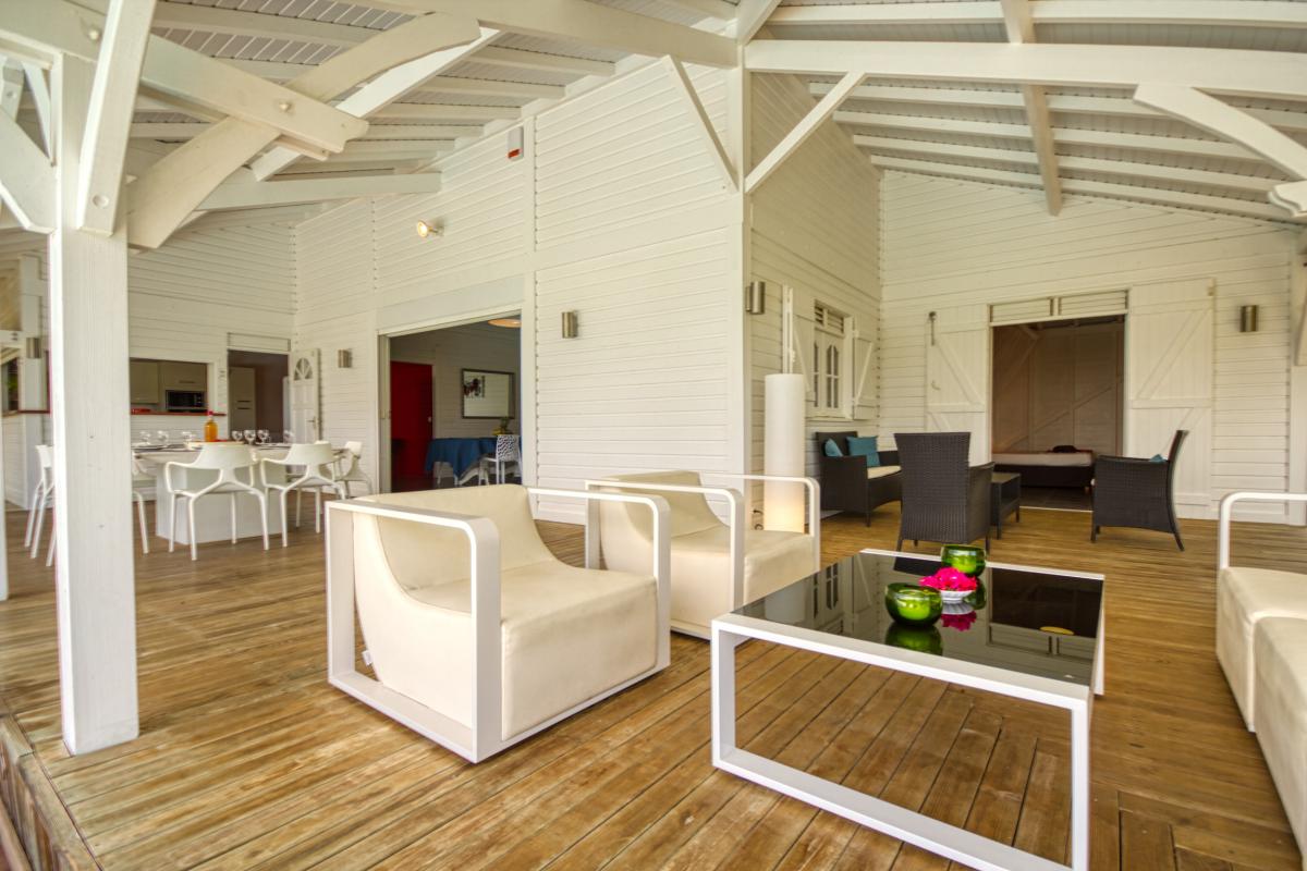 Location villa de standing 6 personnes Vue Mer Ste Anne St François Guadeloupe
