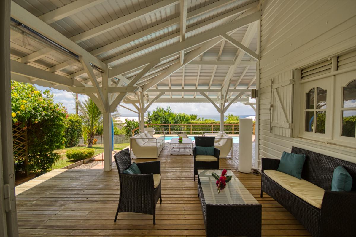 Location villa de standing 6 personnes Vue Mer Ste Anne St François Guadeloupe