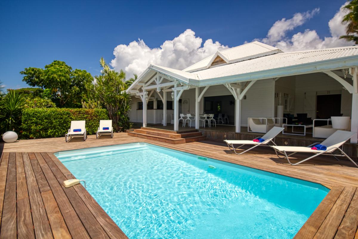 Location villa de standing 6 personnes Vue Mer Ste Anne St François Guadeloupe
