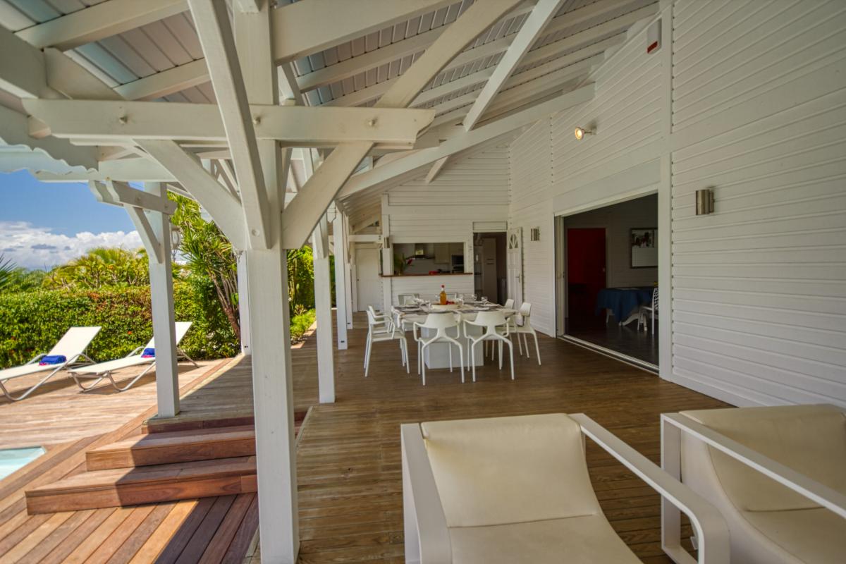 Location villa de standing 6 personnes Vue Mer Ste Anne St François Guadeloupe
