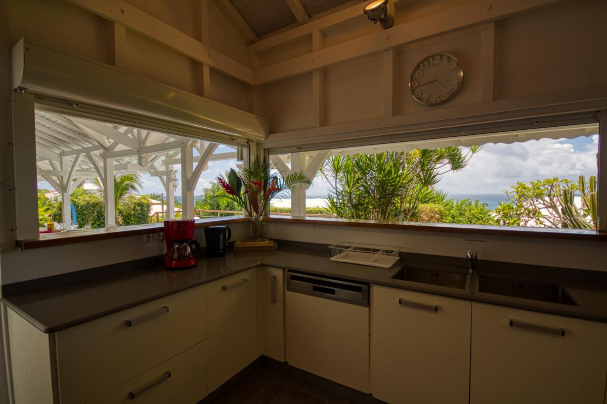 Location villa de standing 6 personnes Vue Mer Ste Anne St François Guadeloupe