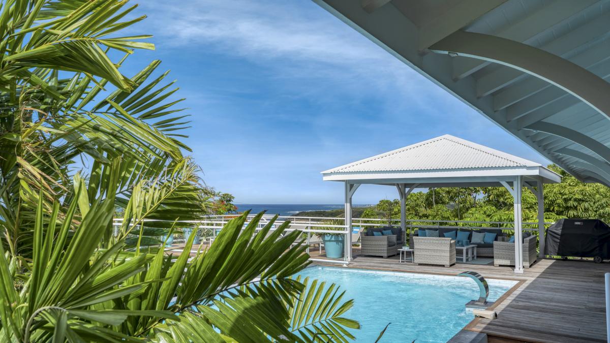 Location villa Guadeloupe Sainte Anne - Villa 7 chambres 20 personnes - Le Helleux - vue mer proche plage du Pierre et Vacances