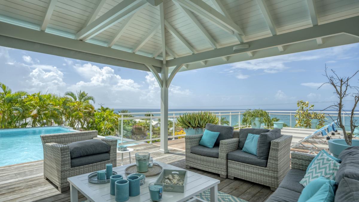 Location villa Guadeloupe Sainte Anne - Villa 7 chambres 20 personnes - Le Helleux - vue mer proche plage du Pierre et Vacances