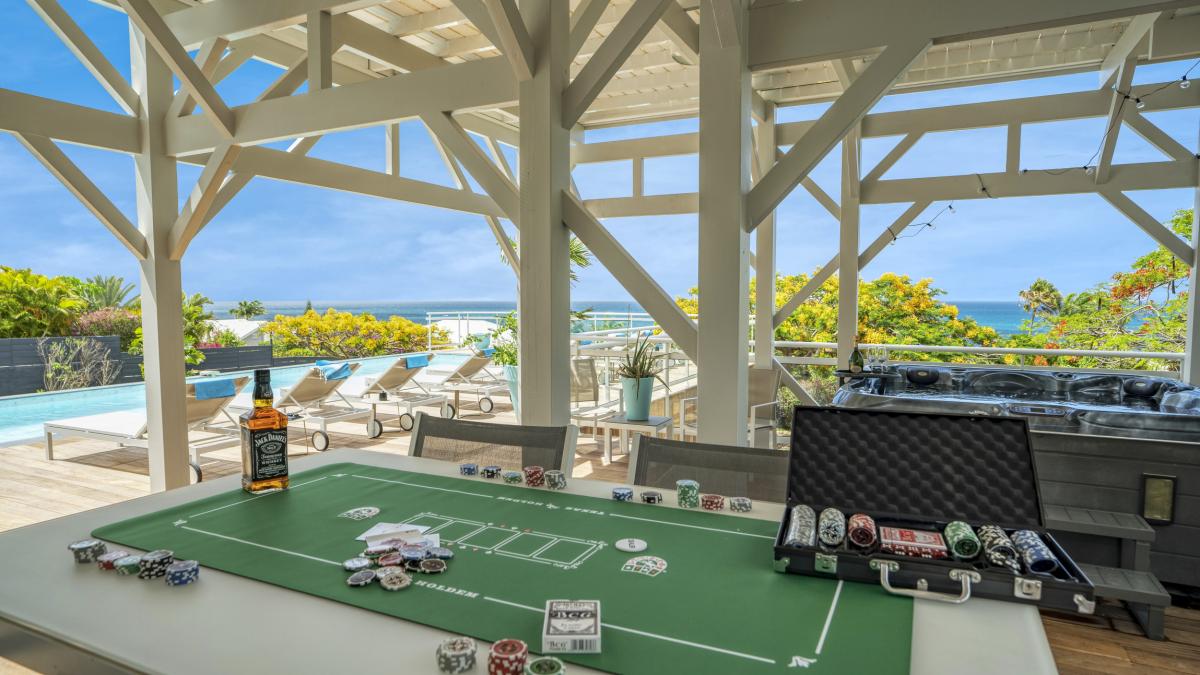Location villa Guadeloupe Sainte Anne - Villa 7 chambres 20 personnes - Le Helleux - vue mer proche plage du Pierre et Vacances