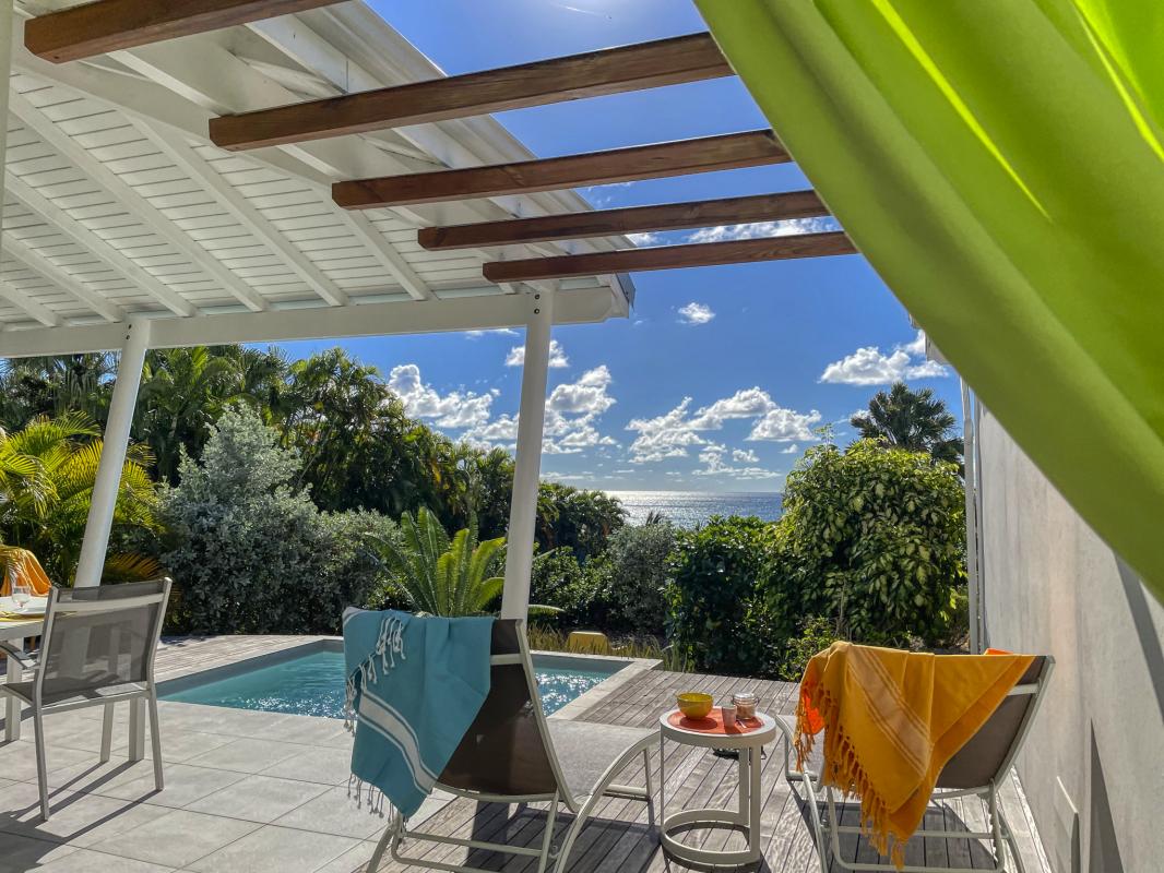 Villa 1 chambre pour 2 personnes avec piscine vue mer Ste Anne Guadeloupe