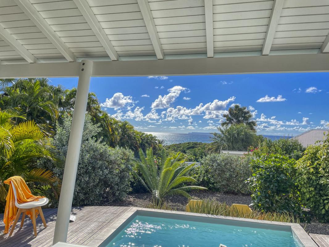 Villa 1 chambre pour 2 personnes avec piscine vue mer Ste Anne Guadeloupe