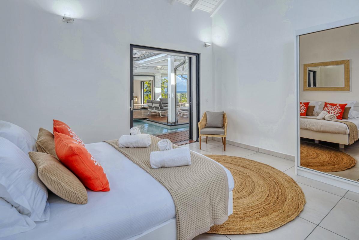 Villa vue mer Sainte Anne Guadeloupe-chambre