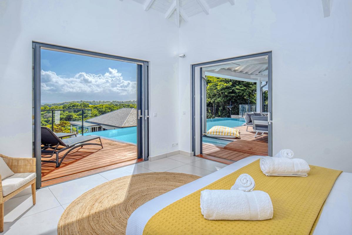 Villa vue mer Sainte Anne Guadeloupe-chambre