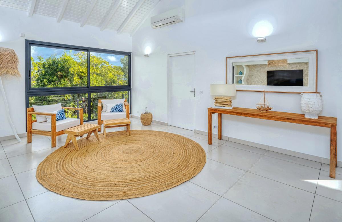 Villa vue mer Sainte Anne Guadeloupe-salon