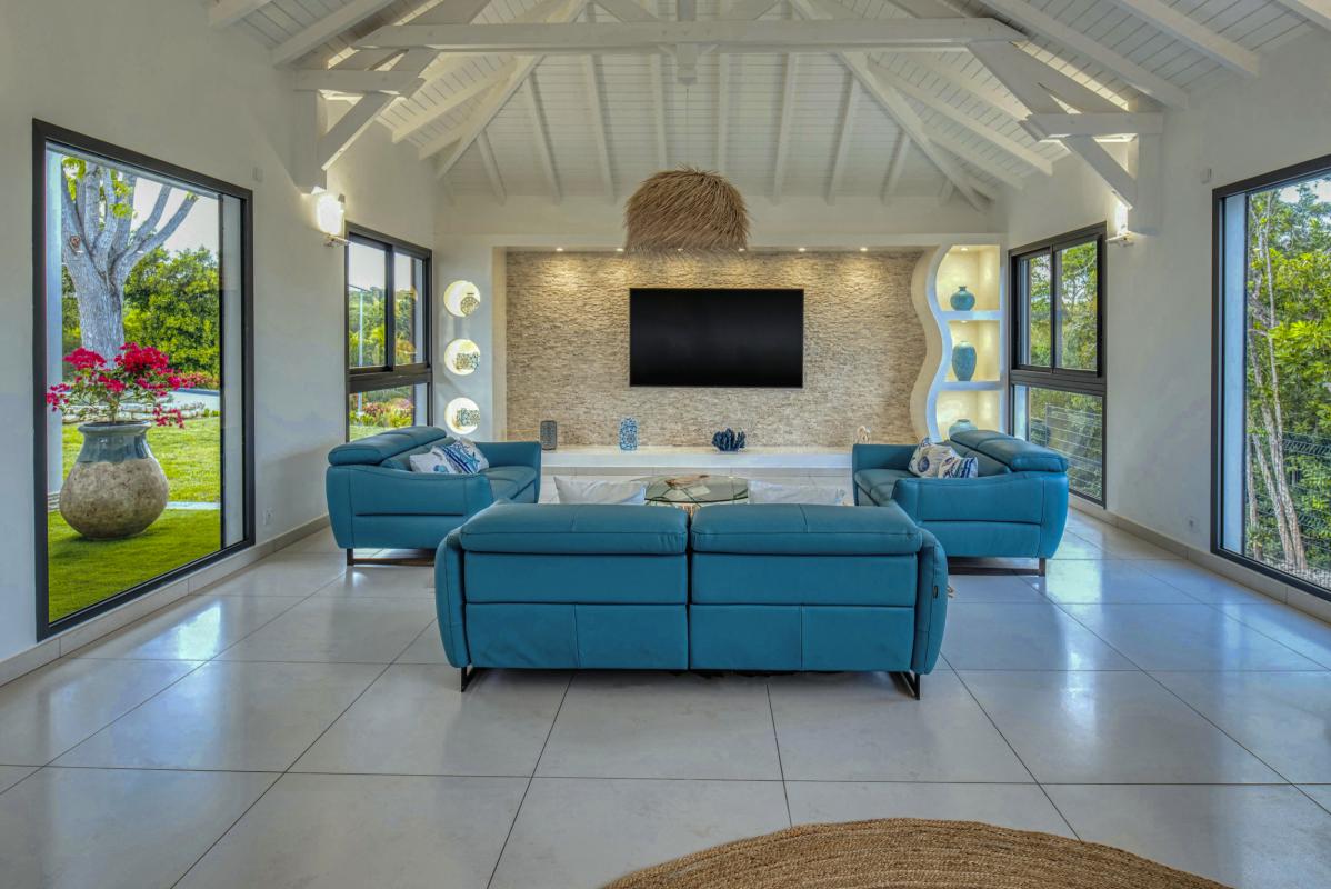 Villa vue mer Sainte Anne Guadeloupe-salon