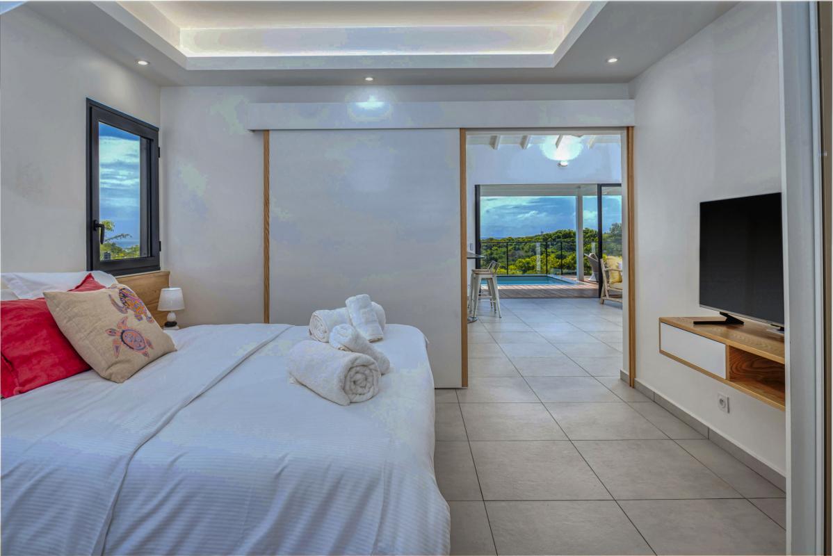 Villa vue mer Sainte Anne Guadeloupe-chambre