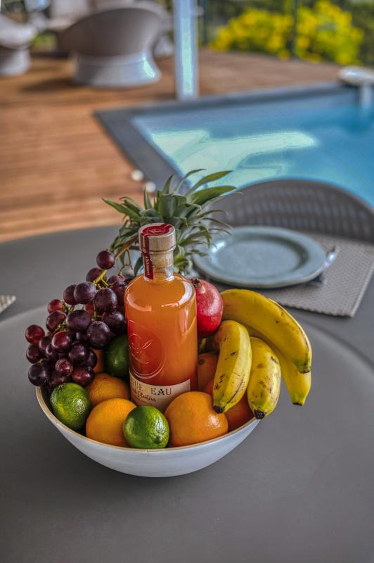 Villa vue mer Sainte Anne Guadeloupe-panier accueil