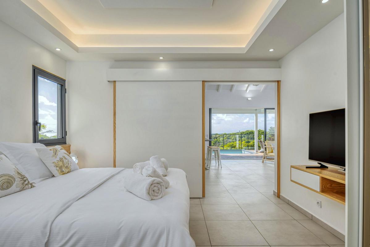 Villa vue mer Sainte Anne Guadeloupe-chambre