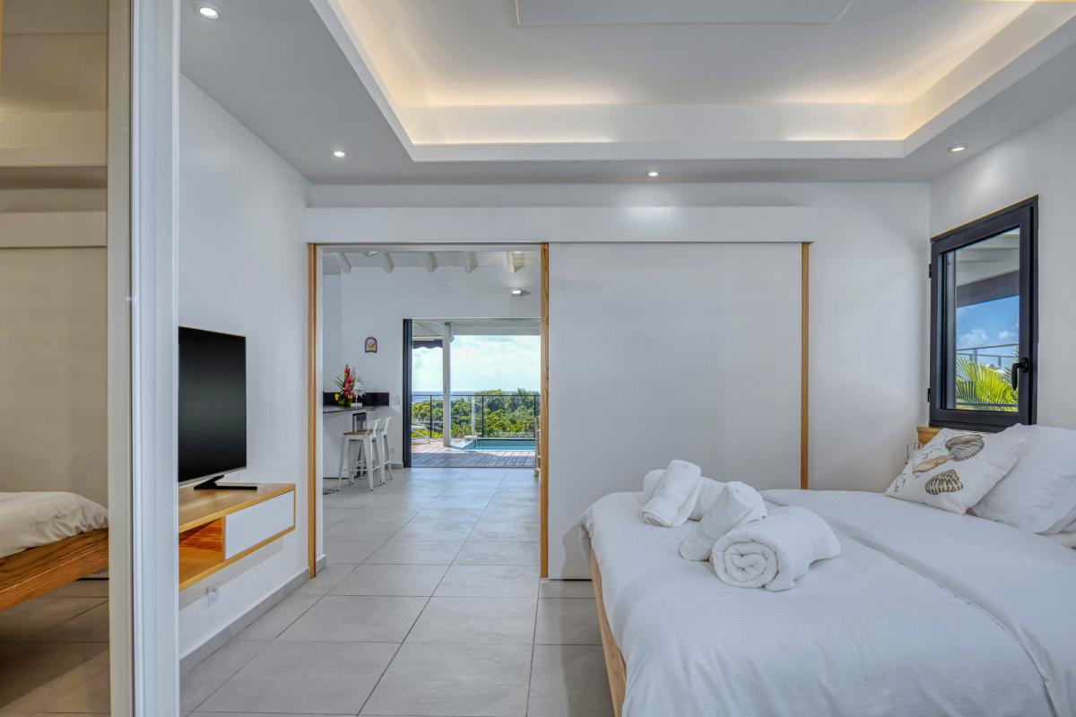Villa vue mer Sainte Anne Guadeloupe-chambre