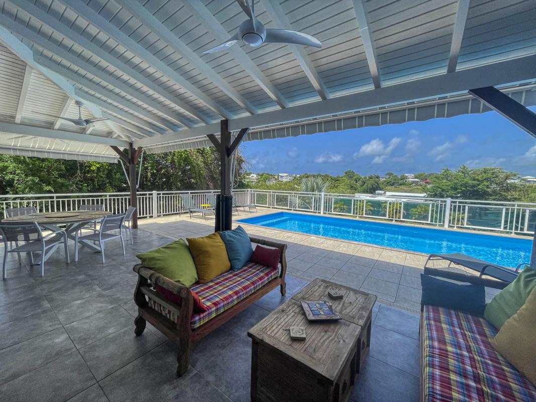 Location villa Sainte Anne Guadeloupe-Terrasse