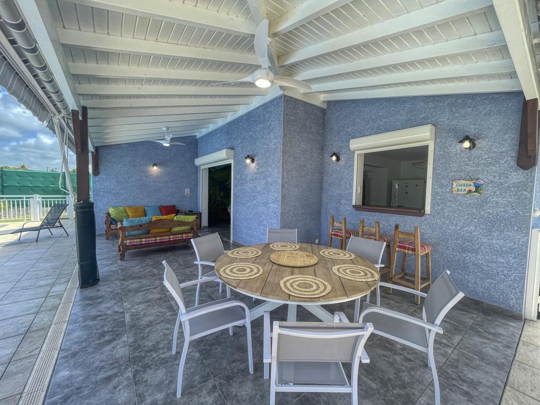 Location villa Sainte Anne Guadeloupe-Terrasse