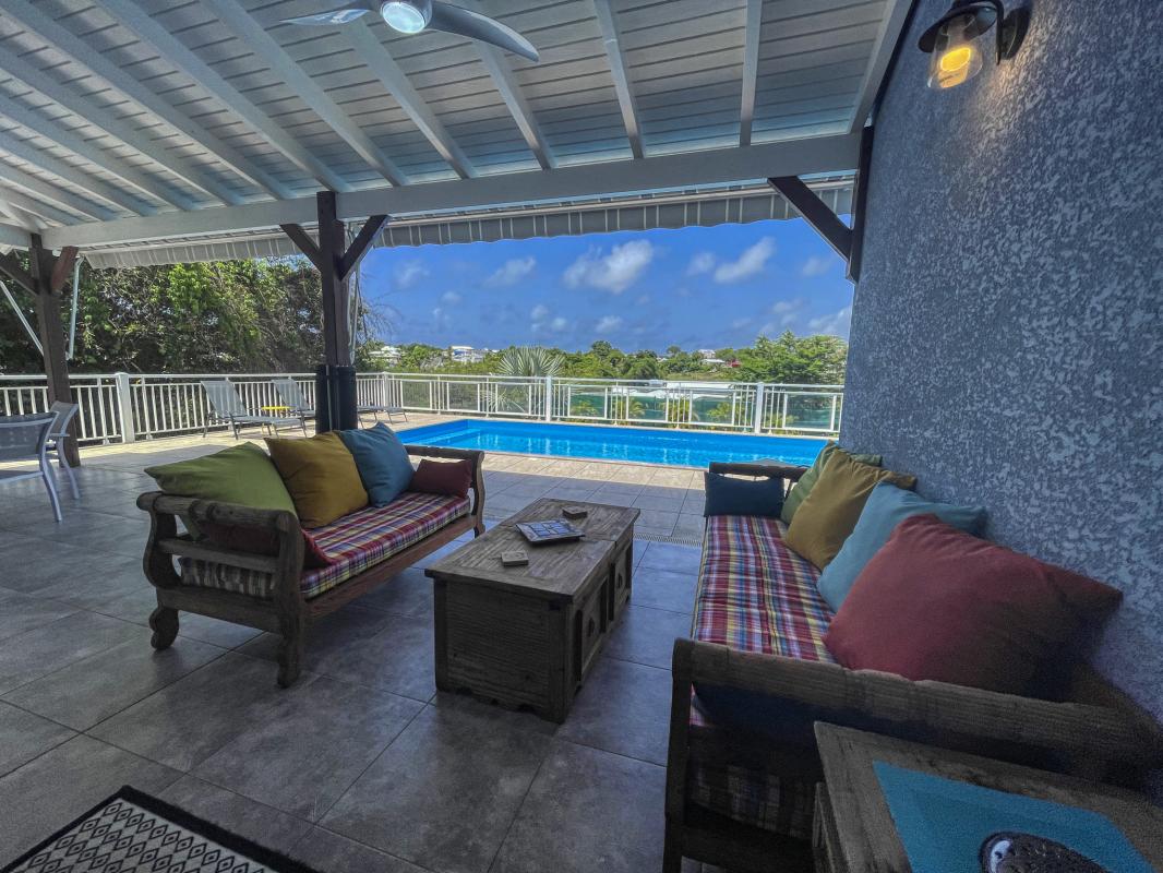 Location villa Sainte Anne Guadeloupe-Terrasse