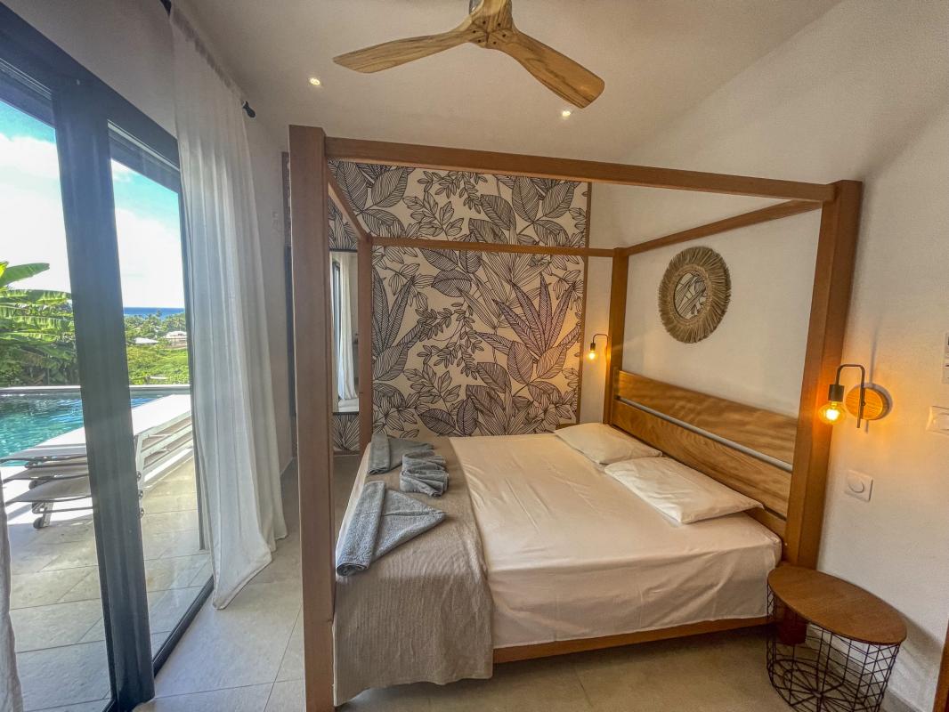 Location villa vue mer Sainte Anne Guadeloupe-chambre
