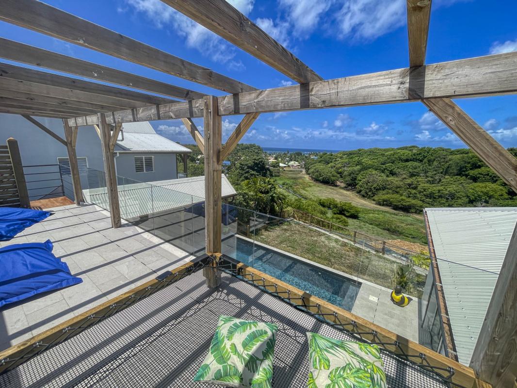 Location villa vue mer Sainte Anne Guadeloupe-Roof top