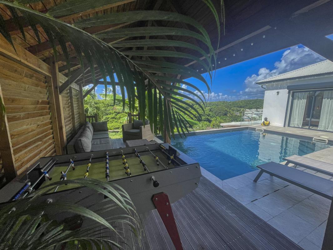 Location villa vue mer Sainte Anne Guadeloupe-terrasse