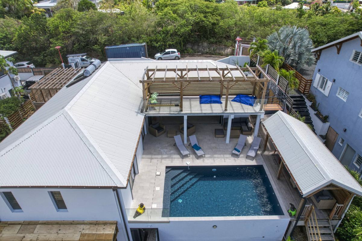 Location villa vue mer Sainte Anne Guadeloupe-vue du ciel