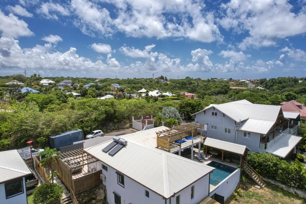 Location villa vue mer Sainte Anne Guadeloupe-vue du ciel