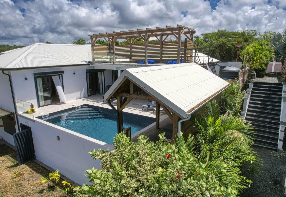 Location villa vue mer Sainte Anne Guadeloupe-vue du ciel