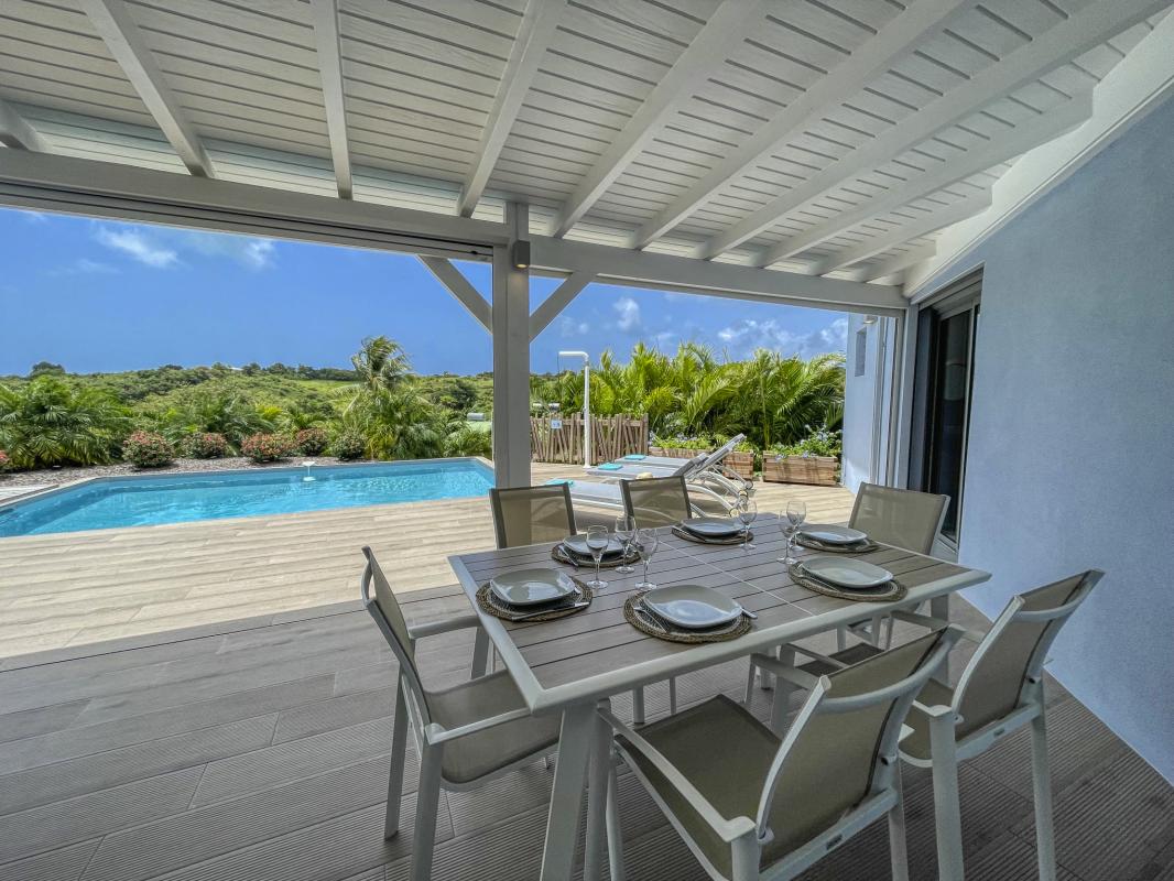 13.Location villa piscine Sainte Anne Guadeloupe_Terrasse