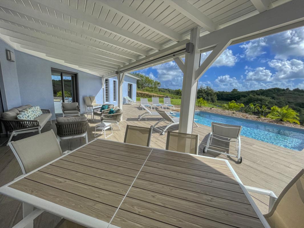 Location villa Sainte Anne Guadeloupe-terrasse