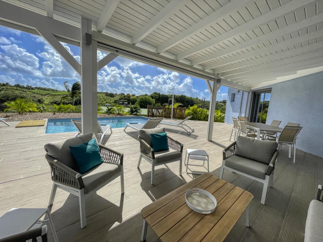 Location villa Sainte Anne Guadeloupe-terrasse