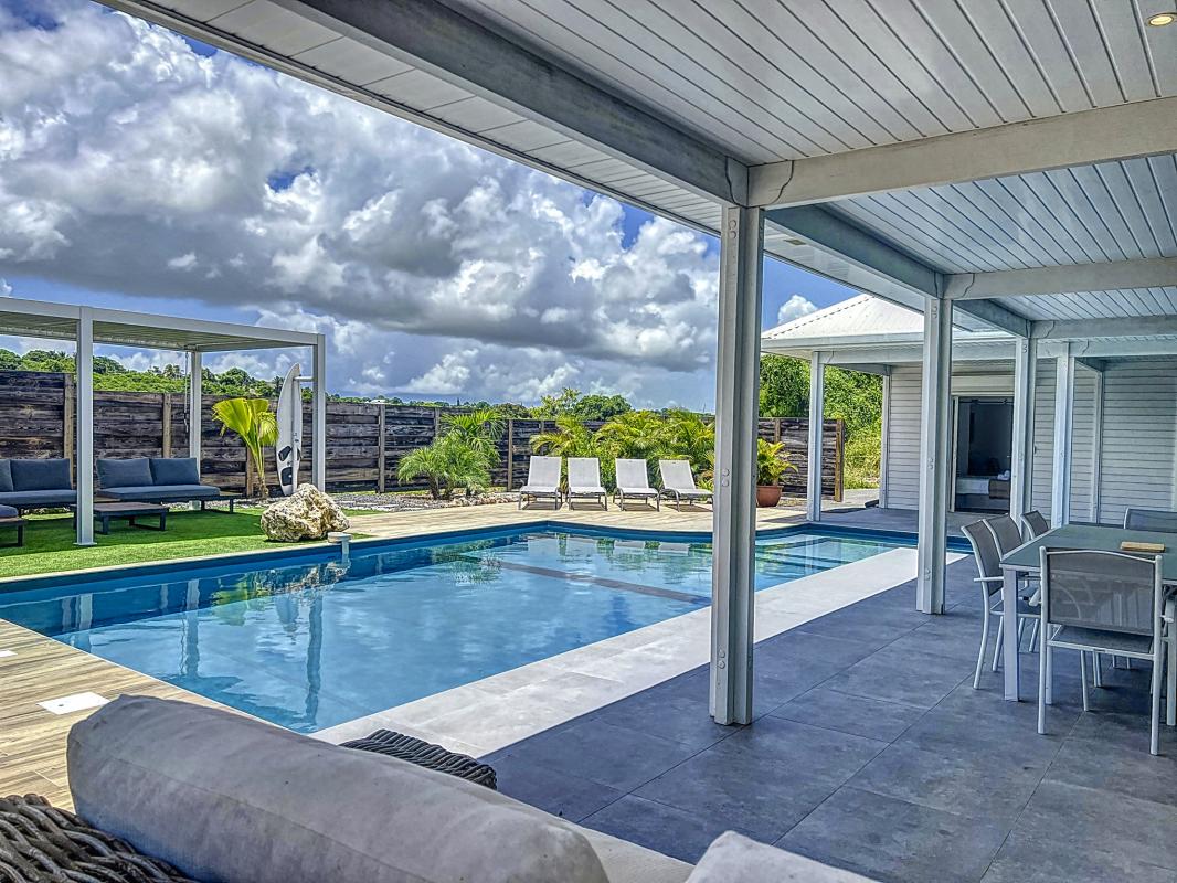 Location villa Sainte Anne Guadeloupe-Wanalao-Terrasse